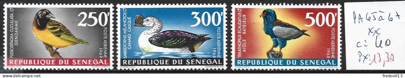 SENEGAL PA 65 à 67 ** Côte 40 € - Senegal (1960-...)