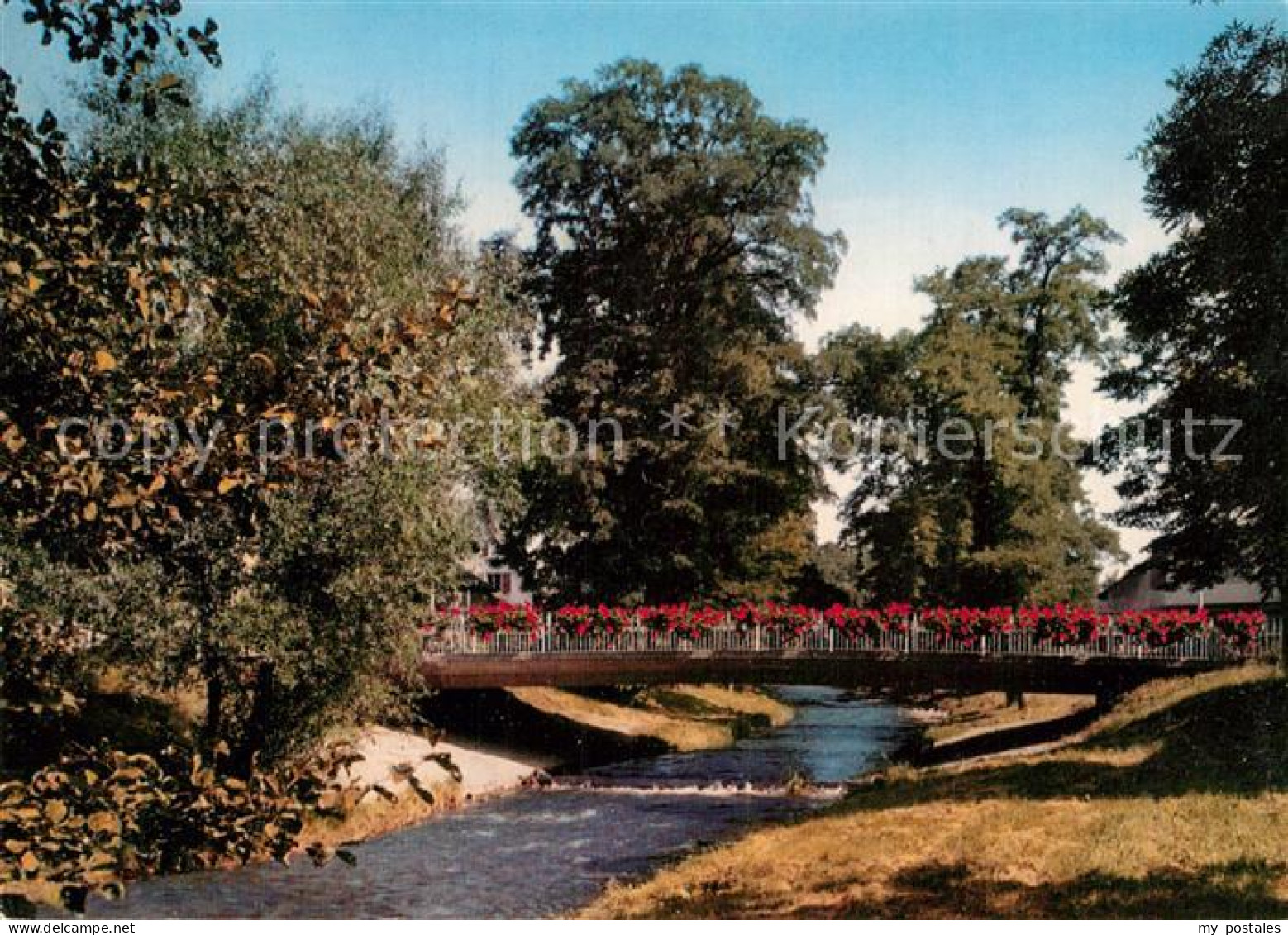 73012344 Krozingen Bad Neumagen Bruecke Blumen Krozingen Bad - Bad Krozingen