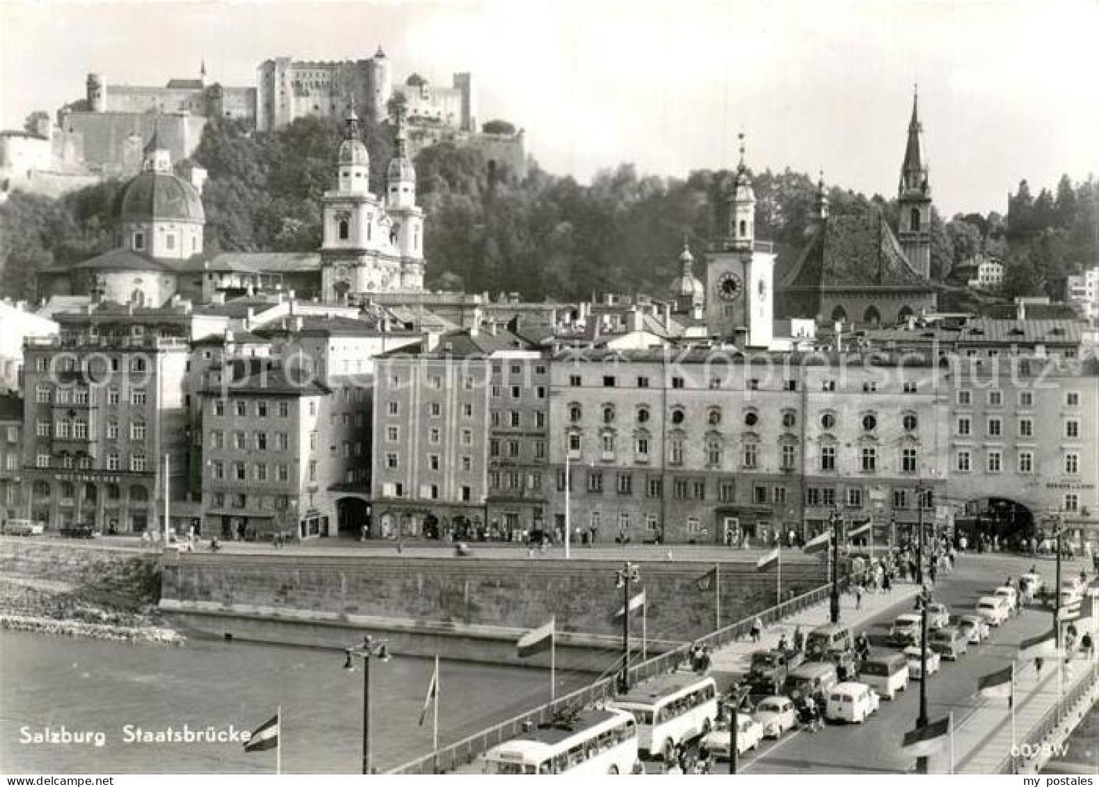 73012340 Salzburg Oesterreich Staatsbruecke Burg Salzburg Oesterreich - Altri & Non Classificati