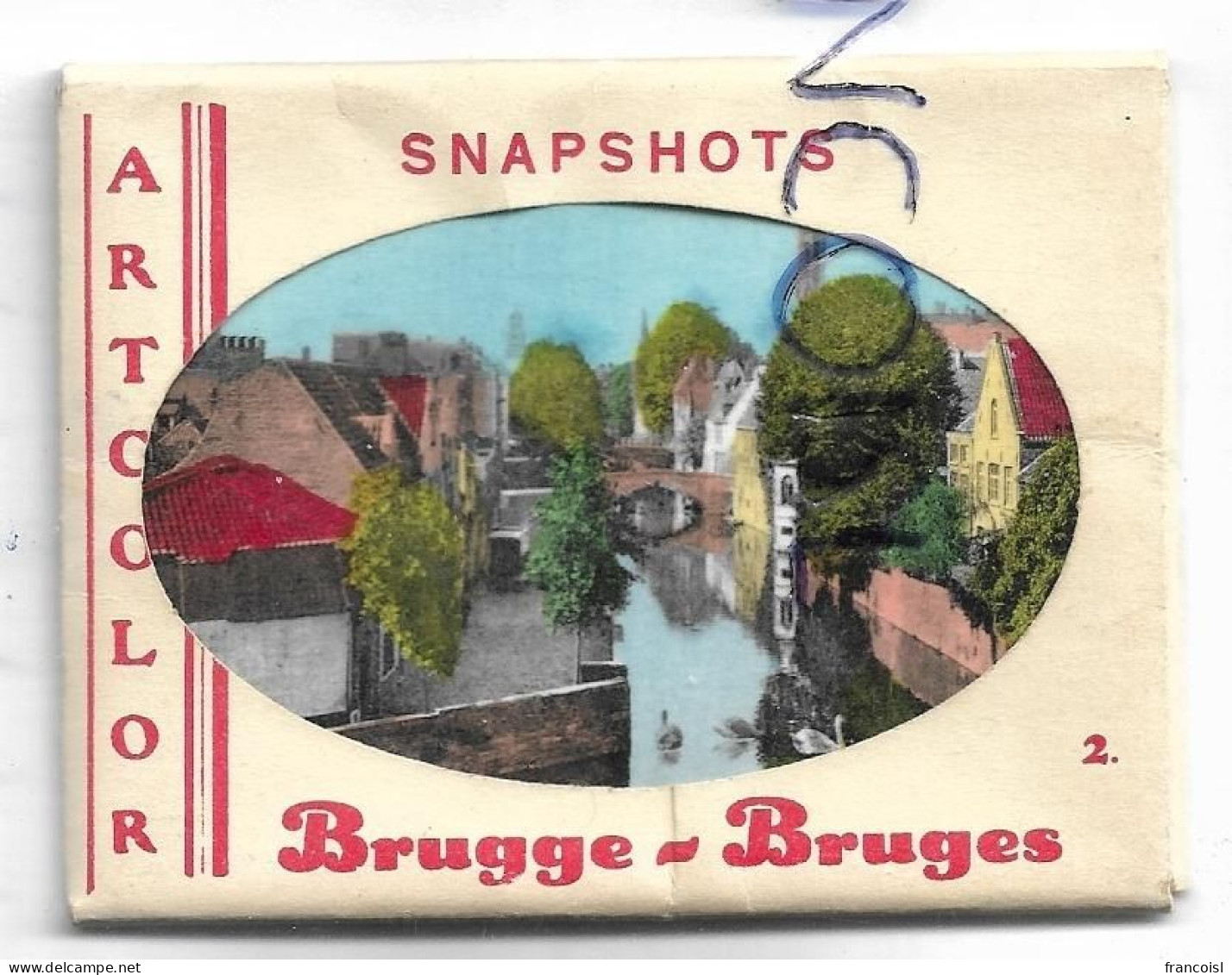 Bruges / Brugge (B-8000). Snapshot. Pochette Complète De 10 Mini-vues Sur Bruges - Brugge