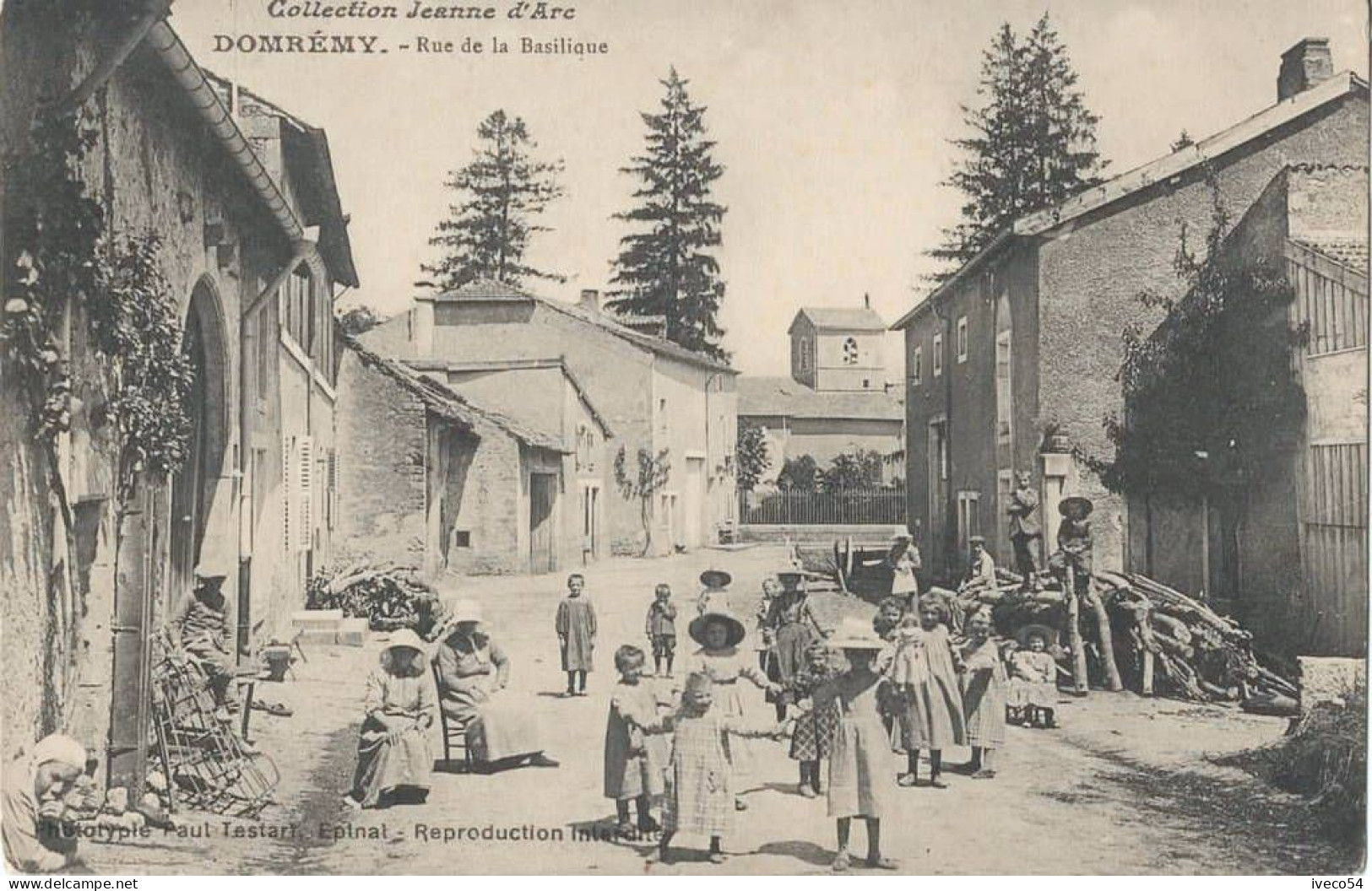 Domrémy  " Rue De La Basilique  "  Coll. Jeanne D'Arc - Domremy La Pucelle