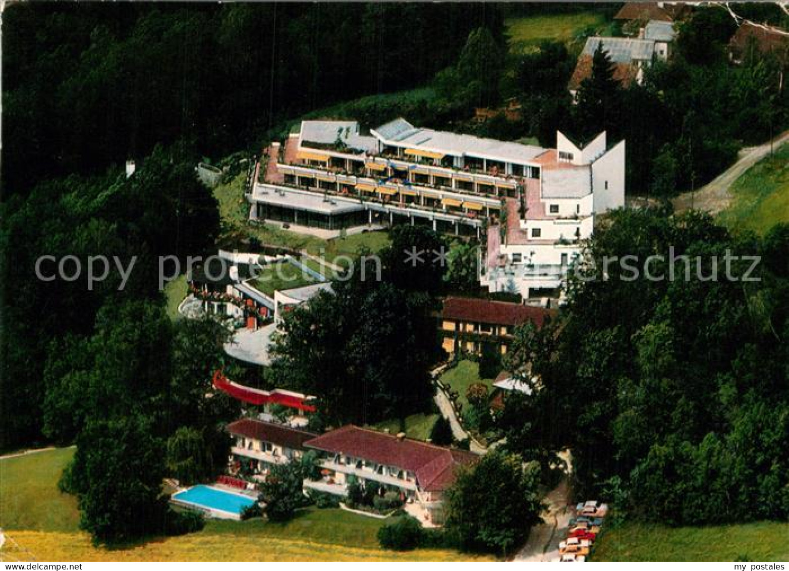 73012300 Ambach Starnbergersee Sanatorium Wiedemann Fliegeraufnahme Buchhof - Starnberg