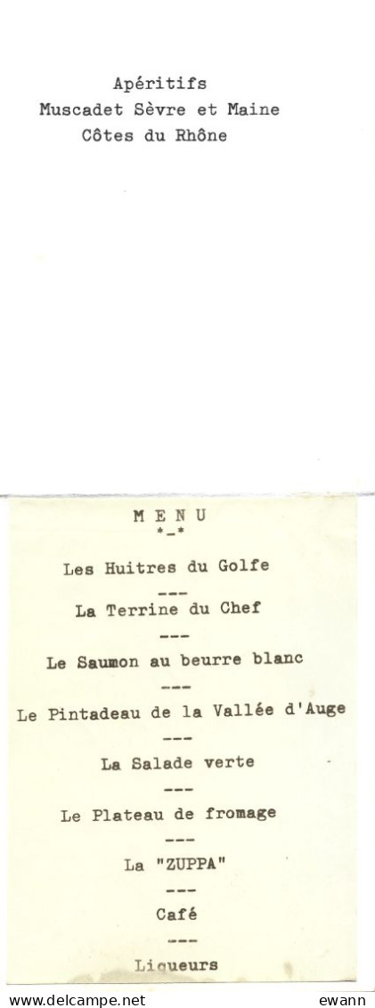 Affichette + Menu - Exposition Philatélique Auray 1971 - Menu 1973 Club Philatélique Alréen (56) - Menú