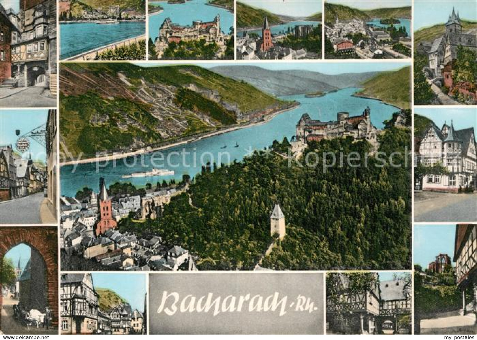 73012262 Bacharach Rhein Schloss Stadtansichten Bacharach Rhein - Bacharach