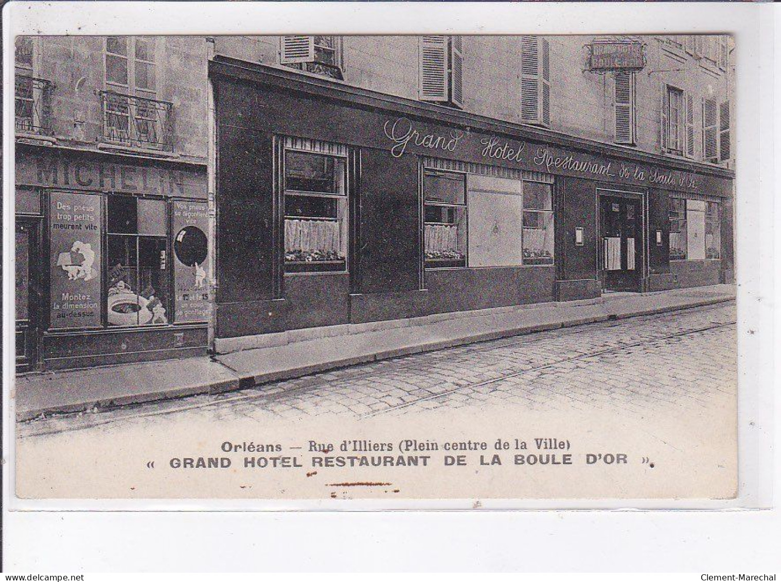 ORLEANS: Rue D'illiers (plein Centre De La Ville) "grand Hôtel Restaurant De La Boule D'or" - Très Bon état - Orleans