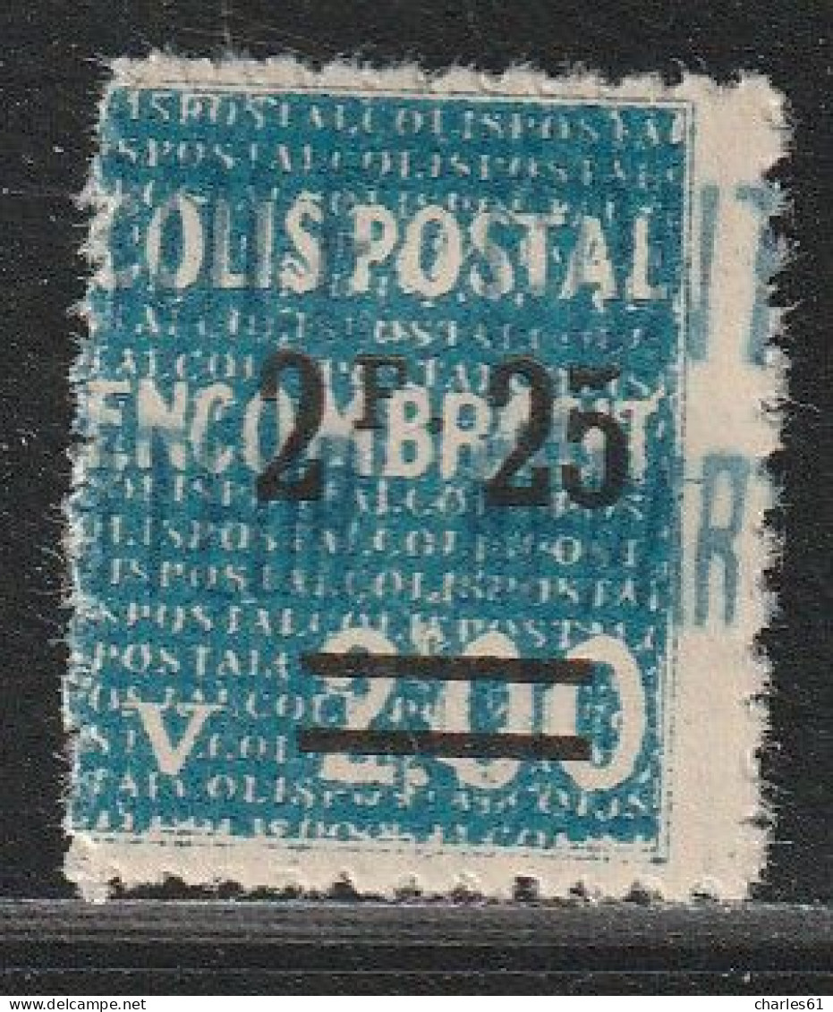 ALGERIE - COLIS POSTAUX - N°42 * (1935-38) 2f25 Sur 2f Bleu - Pacchi Postali