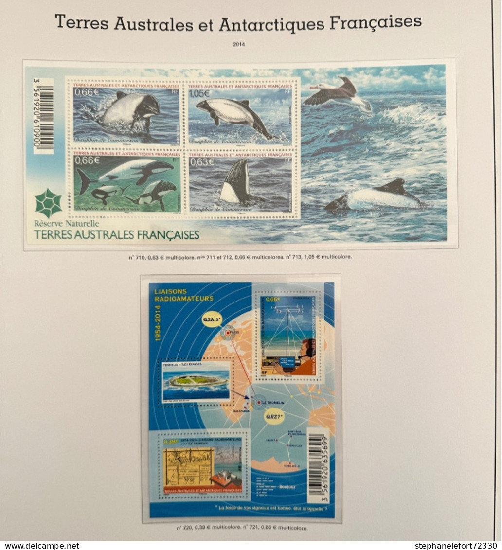 2014 - Année  Complète - Terres Australes Et Antarctiques Françaises  (TAAF) Neuf **  (Voir Photos) - Komplette Jahrgänge