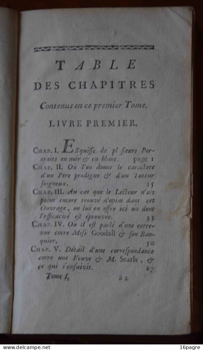 TRÈS RARE. HISTOIRE DE LUCIE WELLERS. E.O. DE 1766. Á LYON. BENOÎT DUPLAIN. COMPLET 778 PAGES. TOMES 1 ET 2 - 1701-1800