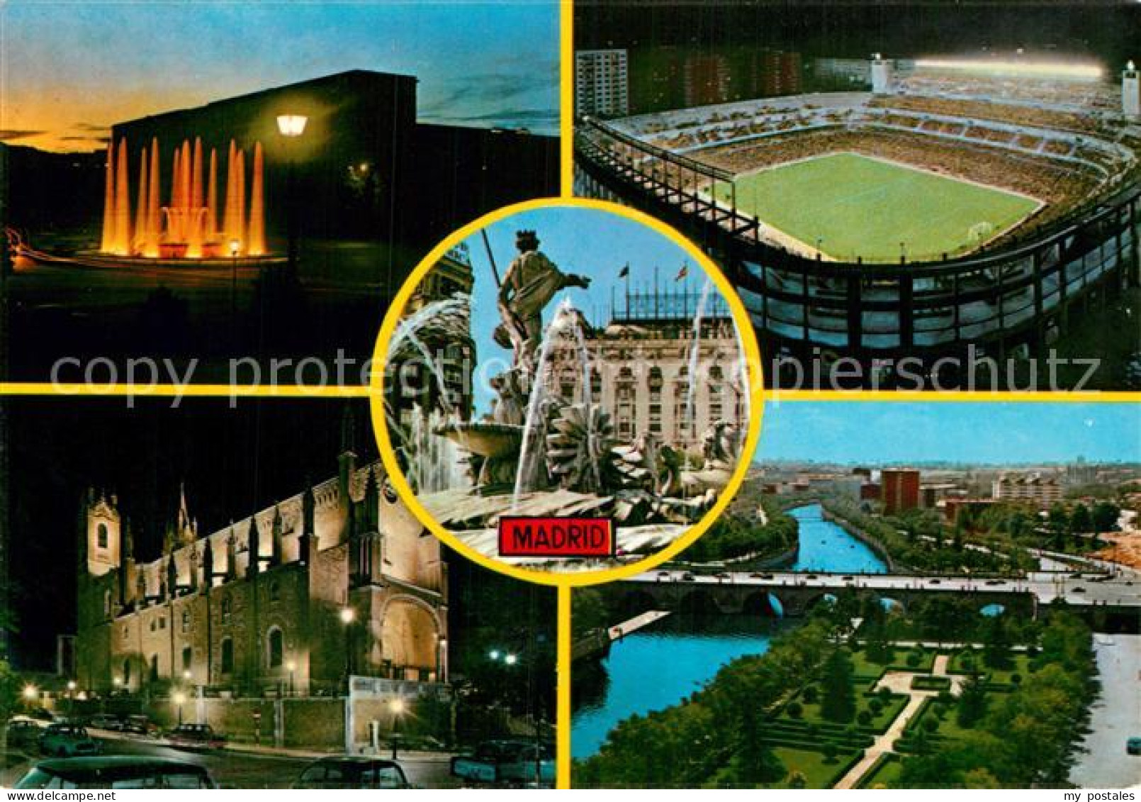 73012231 Madrid Spain Wasserspiele Fussballstadion Schloss Park Denkmal  - Autres & Non Classés