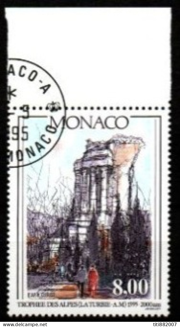 MONACO    -  1995 .   Y&T N° 1992 Oblitéré . Trophée Des Alpes /  H. Clérissi - Usati