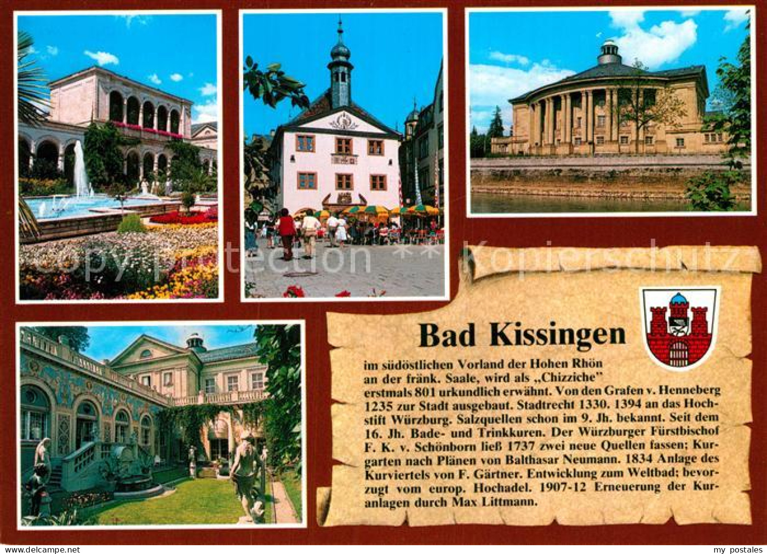 73012042 Bad Kissingen Arkadenbau Rathaus Regentenbau Schmuckhof Bad Kissingen - Bad Kissingen