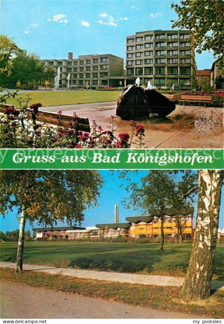 73012037 Bad Koenigshofen Kurhotel Und Promenade Mit Kurzentrum Bad Koenigshofen - Bad Koenigshofen