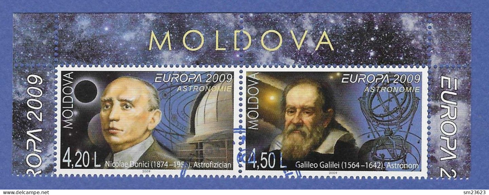 Moldawien / Moldova 2009  Mi.Nr. 650 / 651 , EUROPA  CEPT / Astronomie - Gestempelt / Fine Used / (o) - 2009