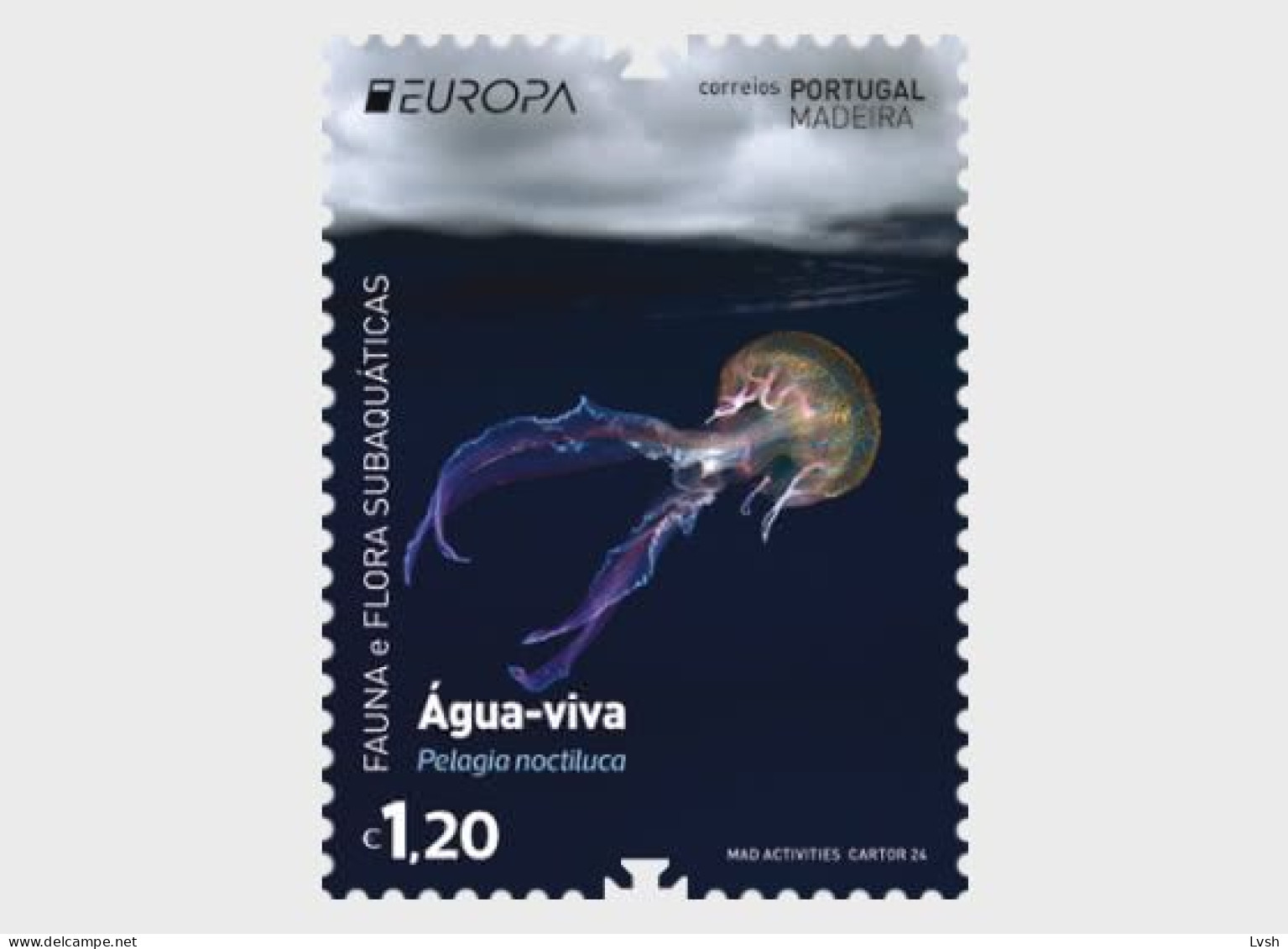 Portugal, Azores , Madeira.2024.Europa CEPT.Underwater Fauna And Flora.3 V. ** . - 2024