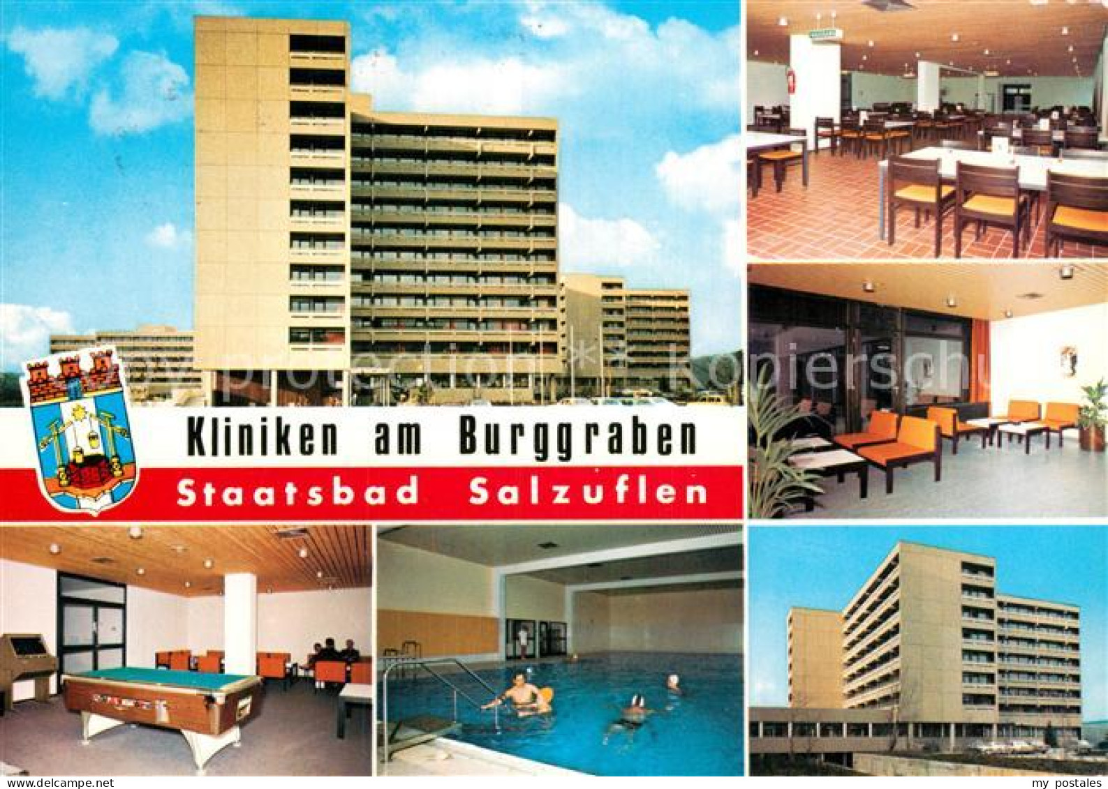 73010400 Bad Salzuflen Kliniken Am Burggraben Speisesaal Spielzimmer Hallenbad B - Bad Salzuflen