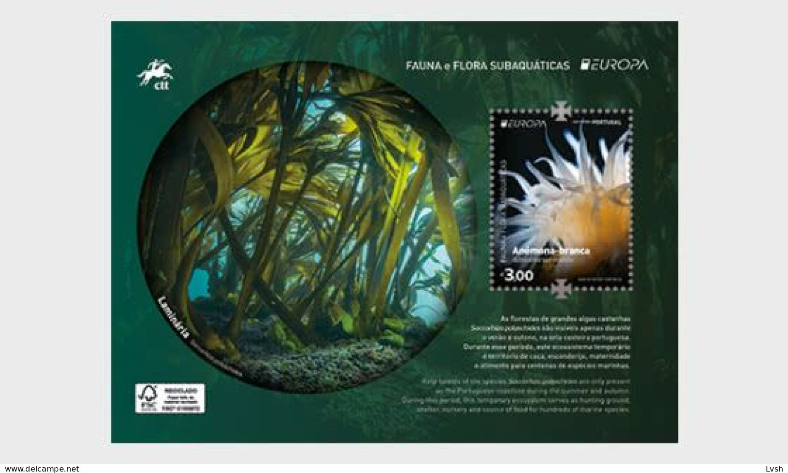 Portugal, Azores , Madeira.2024.Europa CEPT.Underwater Fauna And Flora.3 S/s ** . - 2024