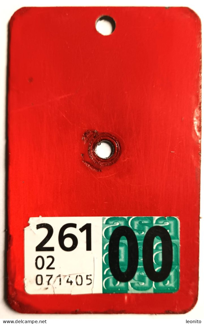Velonummer Bern BE 2000, Velovignette BE (Code 02 = BE) - Kennzeichen & Nummernschilder