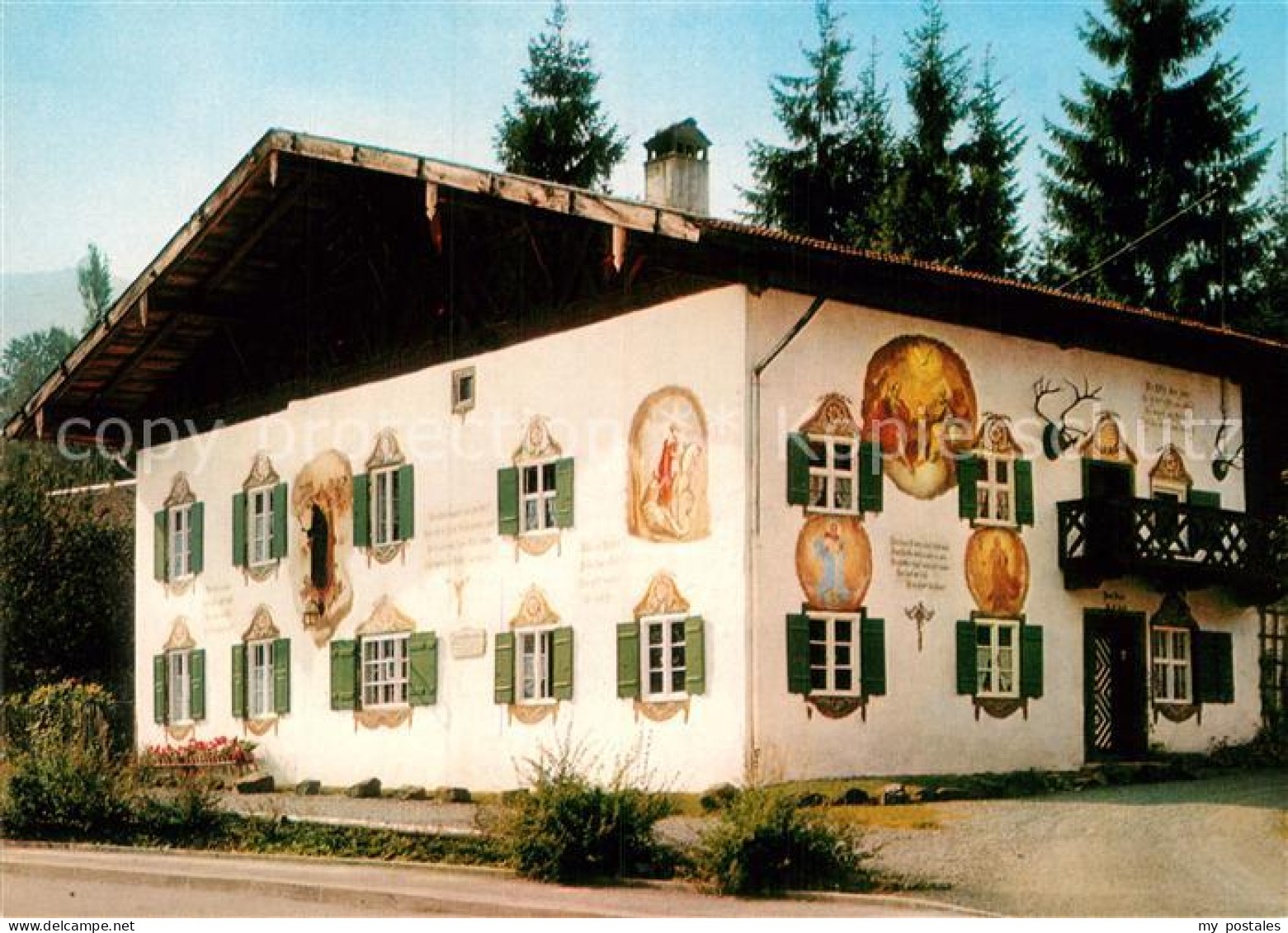 73010212 Bad Kohlgrub Haus Zum Jager Mit Wandfresken Bad Kohlgrub - Sonstige & Ohne Zuordnung