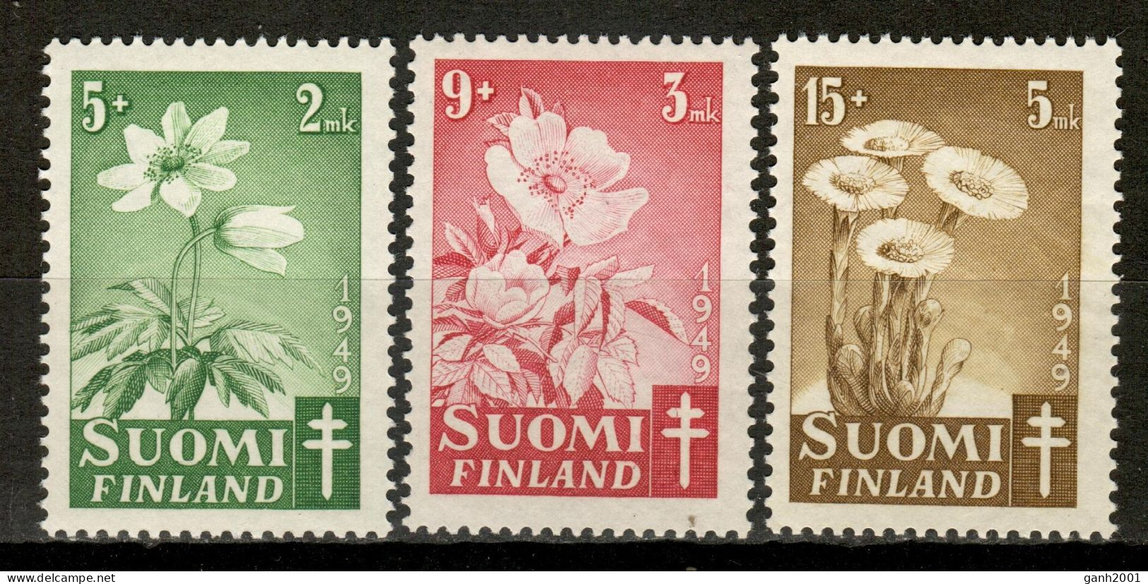 Finland 1949 Finlandia / Flowers MNH Tuberculosis Flores Blumen Fleurs / Cu16420  18-44 - Other & Unclassified