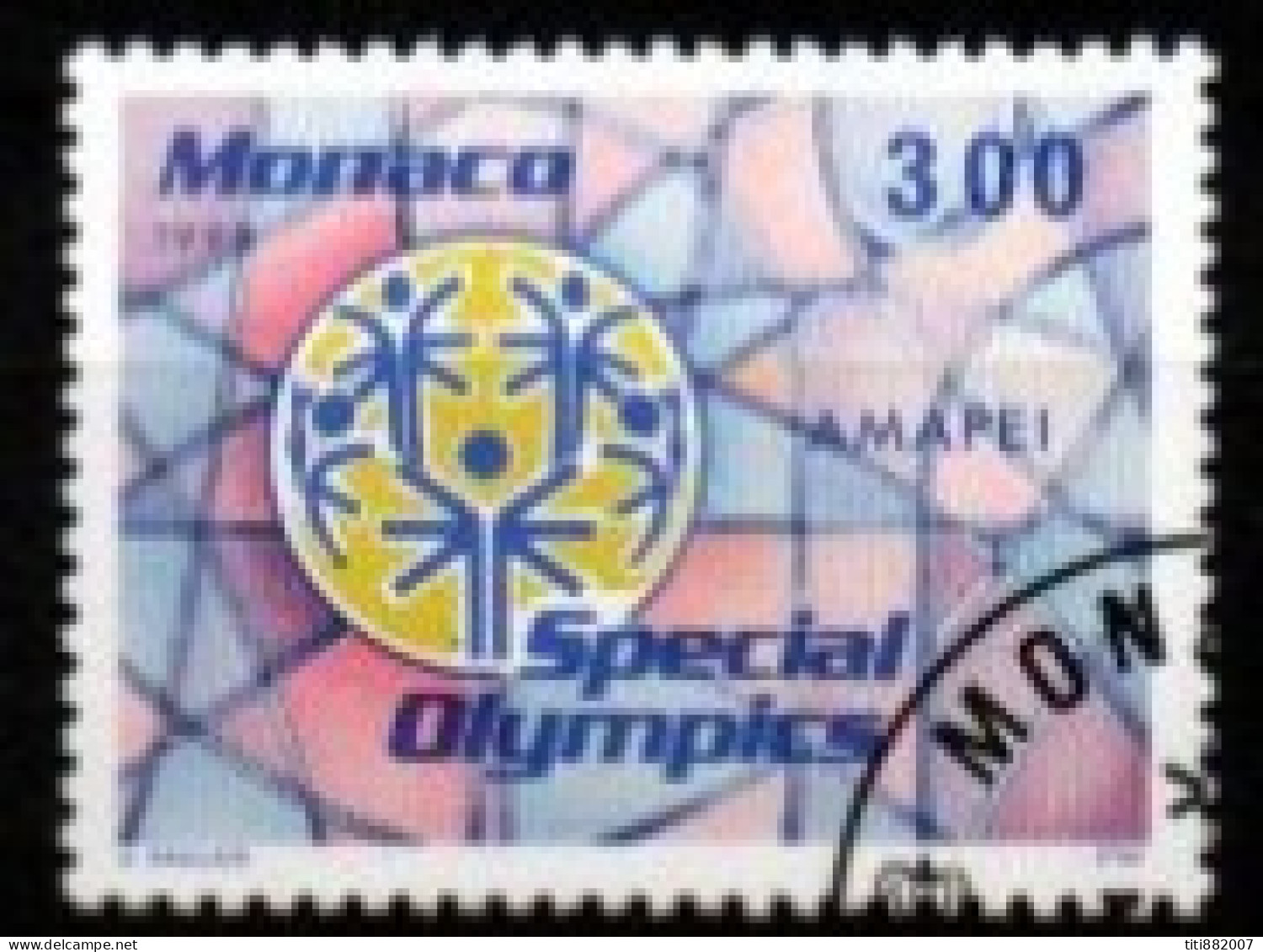 MONACO    -  1995 .   Y&T N° 1974 Oblitéré.  J.O.  Des Handicapés Aux USA - Used Stamps