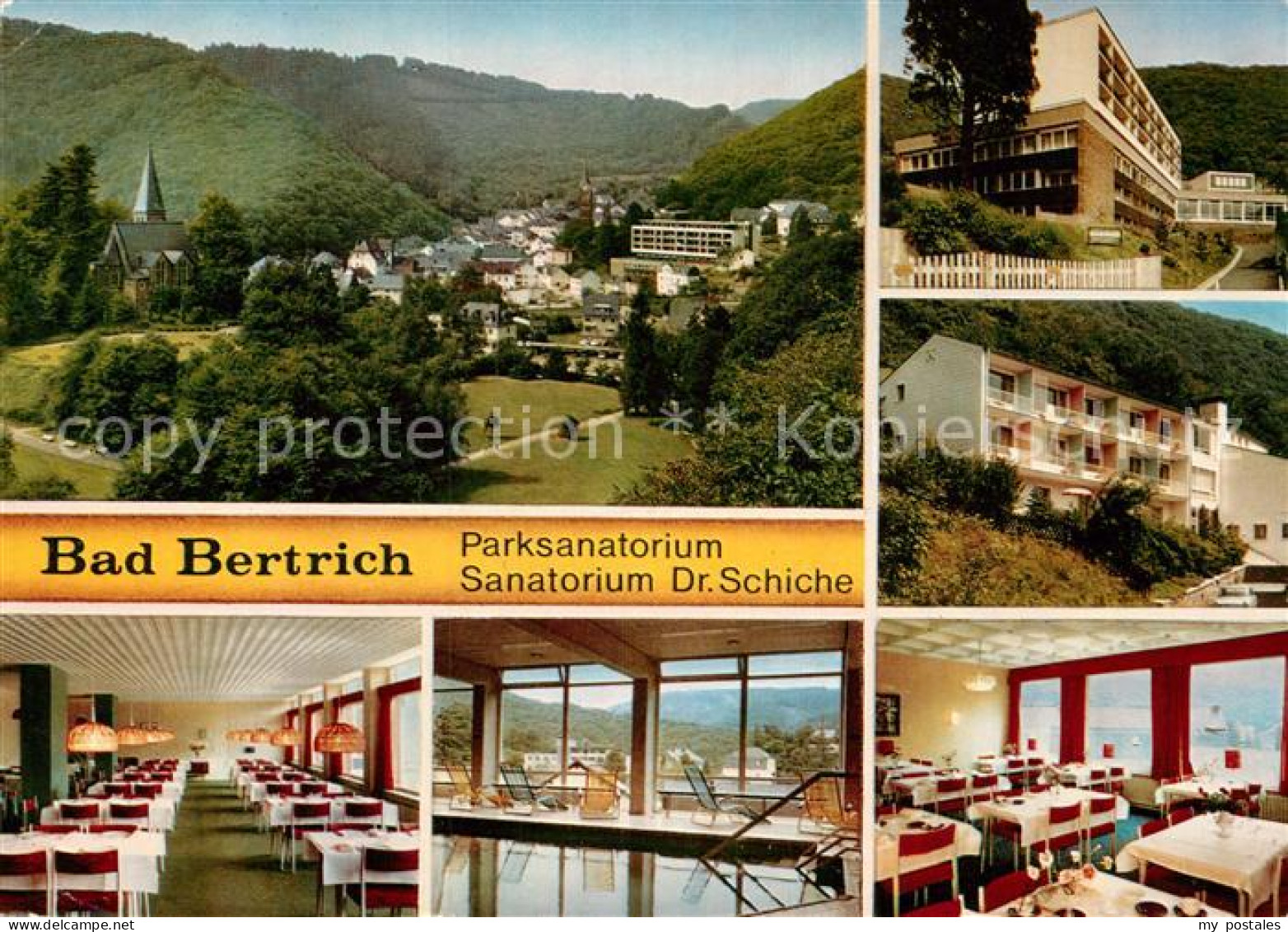 73010138 Bad Bertrich Parksanatorium Dr Schiche Speisesaal Hallenbad Bad Bertric - Bad Bertrich