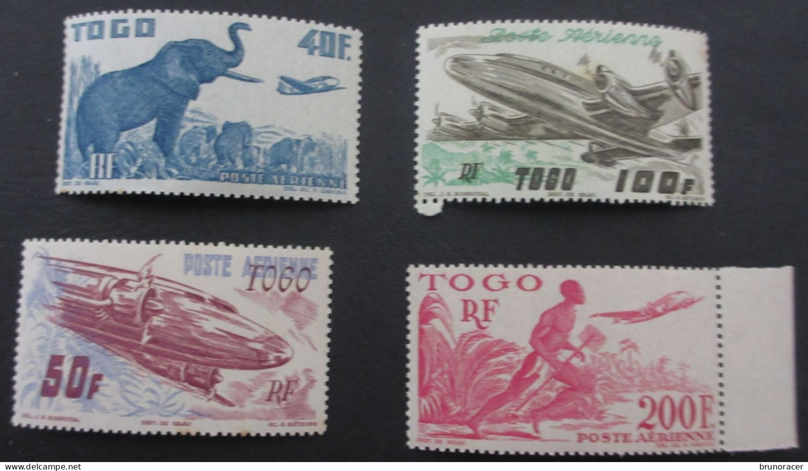 TOGO POSTE AERIENNE N°17 à 20 NEUF**  COTE 46 EUROS  VOIR SCANS - Nuevos