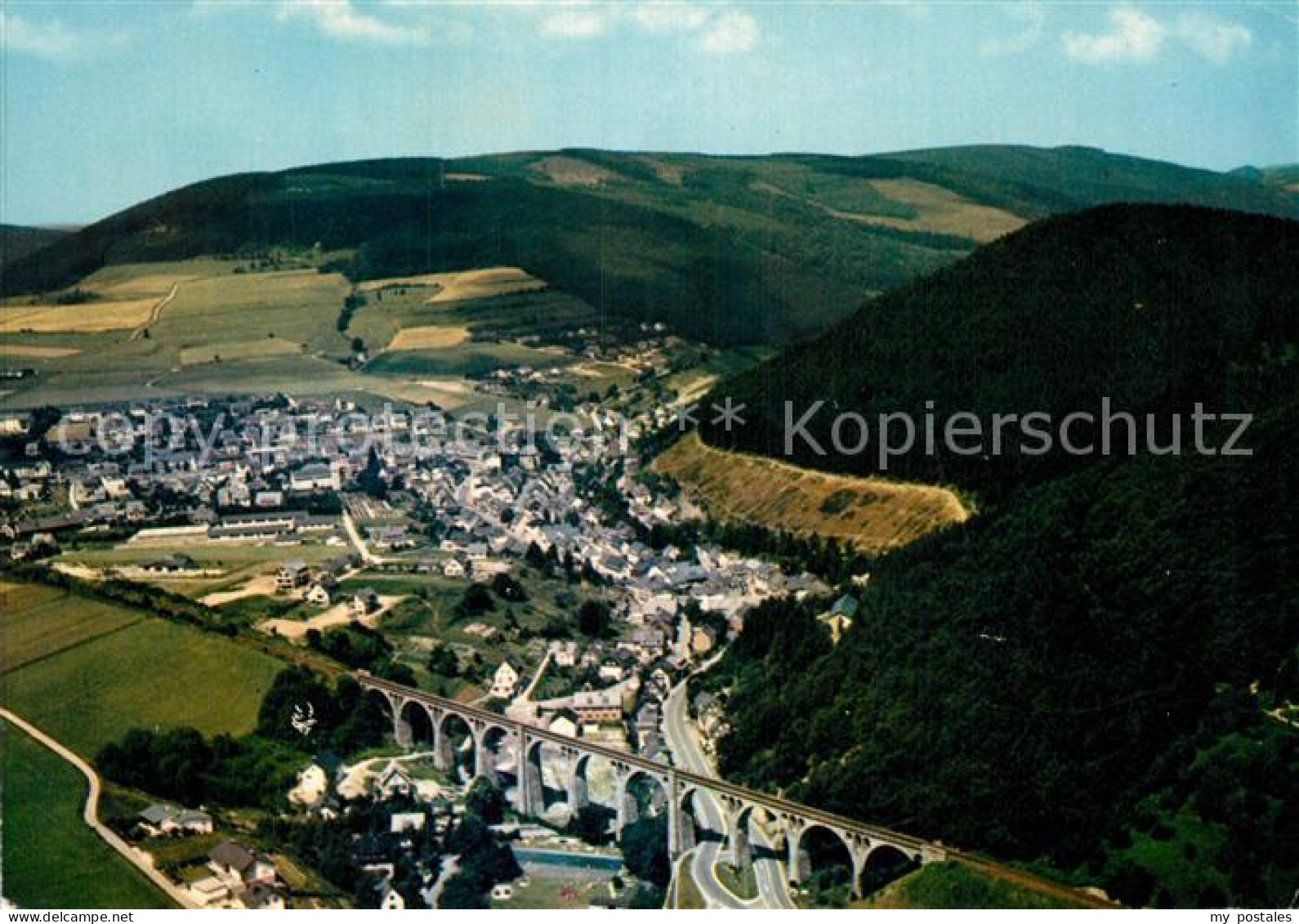 73009264 Willingen Sauerland Fliegeraufnahme Mit Viadukt Willingen Sauerland - Other & Unclassified