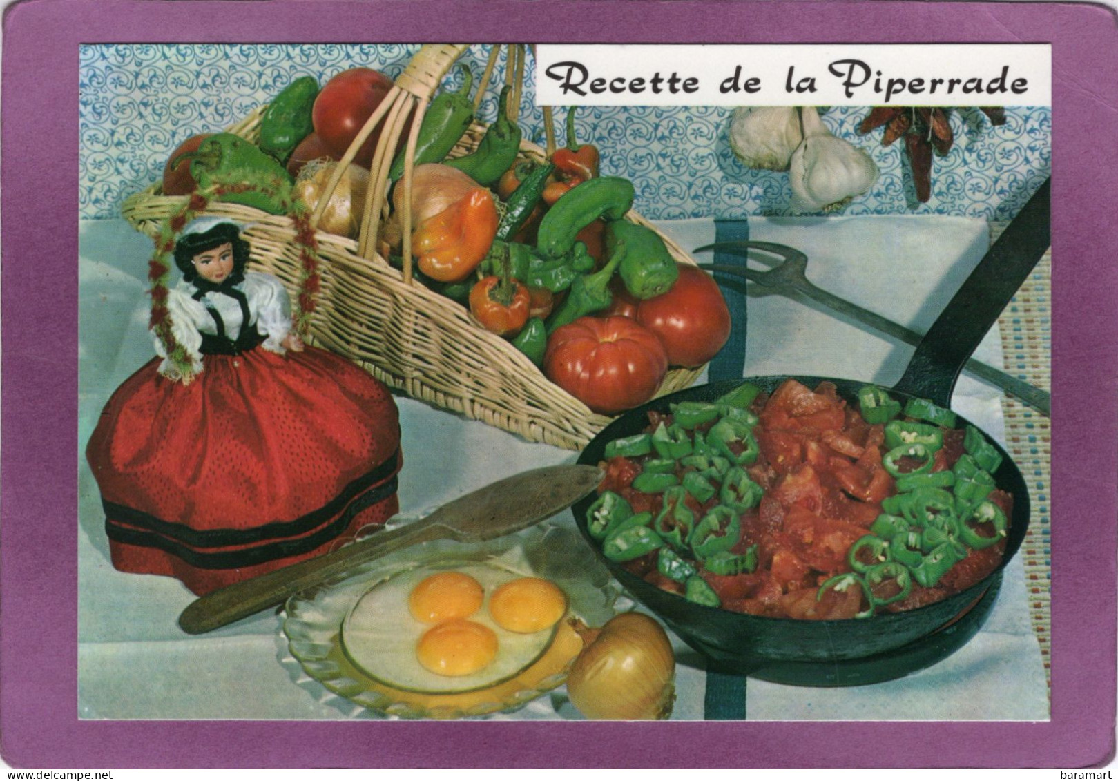 RECETTE DE LA PIPERRADE   RECETTE N°25  D'Emilie BERNARD - Recipes (cooking)