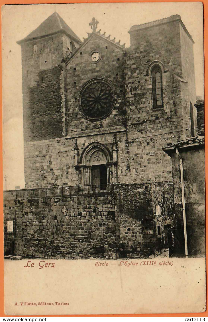 32 - B35196CPA -  RISCLE - L'eglise XIIIe Siecle - Très Bon état - GERS - Riscle