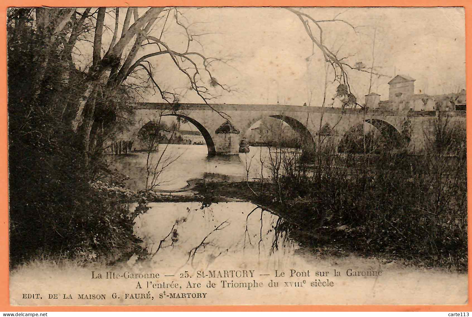 31 - B35202CPA - SAINT ST MARTORY - Pont Sur Garonne, à L'entrée Arc De Triomphe - Bon état - HAUTE-GARONNE - Autres & Non Classés