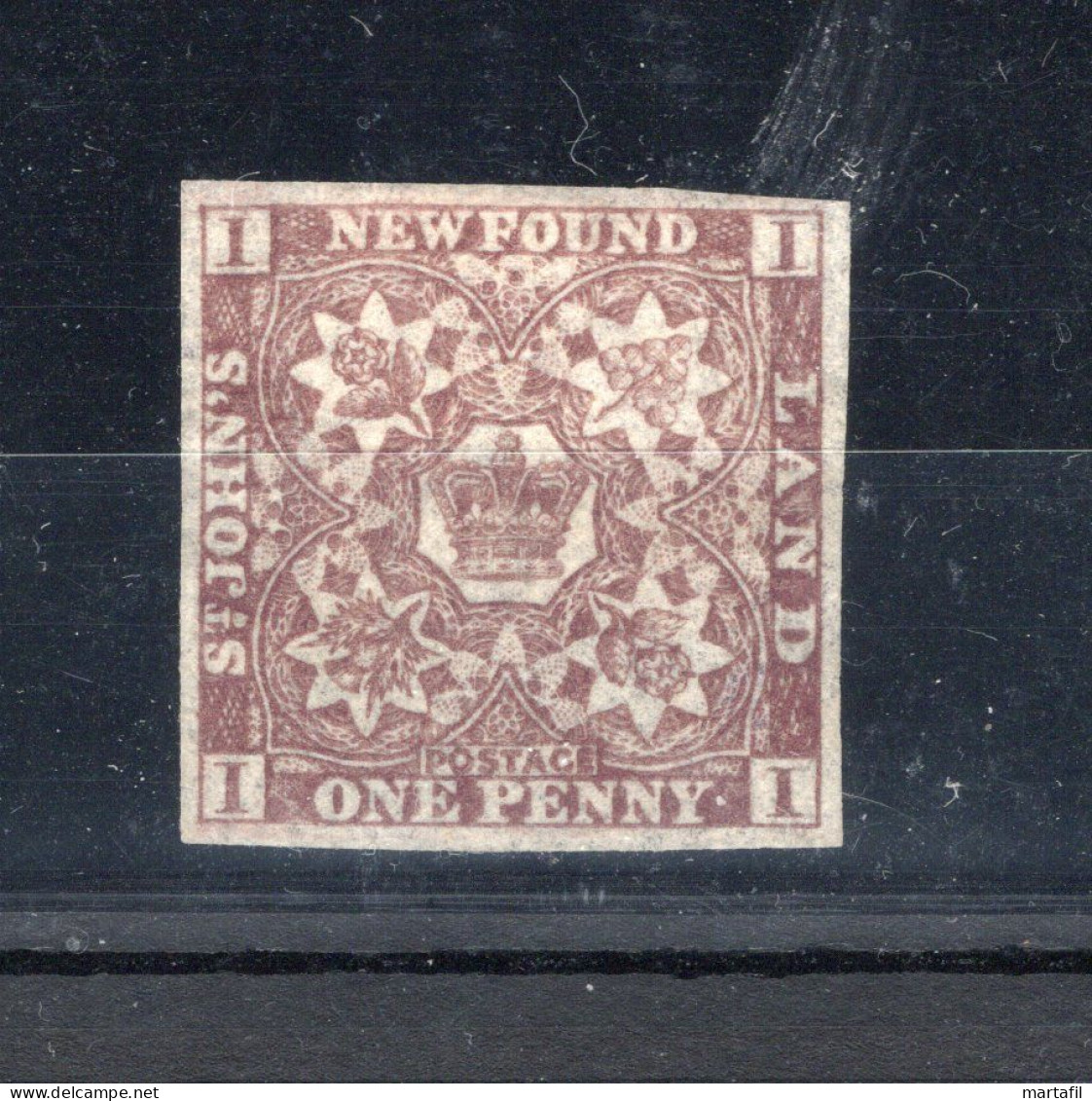 1857 NEWFOUNDLAND Terranova N.1 * Timbrino - 1857-1861