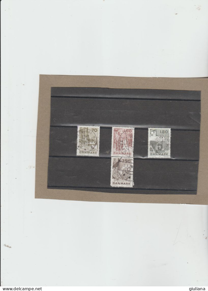 Danimarca 1978 - (UN) 669/72  Used  "Industria Danese Della Pesca" - Serie Completa - Used Stamps