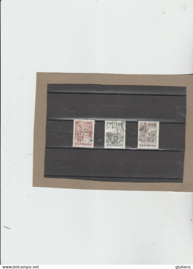 Danimarca 1978 - (UN) 669/72  Used  "Industria Danese Della Pesca" - 3 Valori Della Serie - Used Stamps