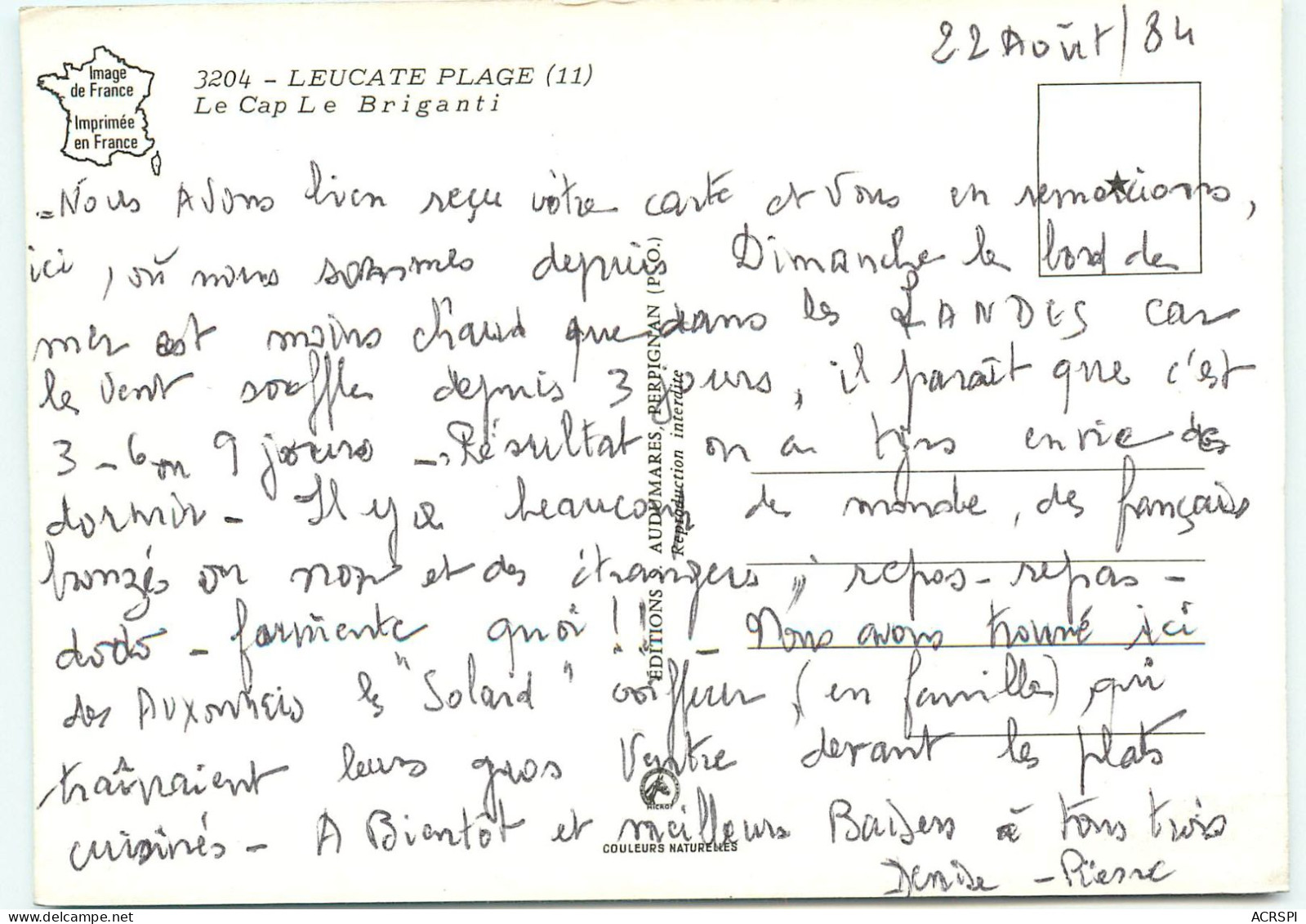 LEUCATE Plage   Le Cap  Le Briganti  SS 1327 - Leucate