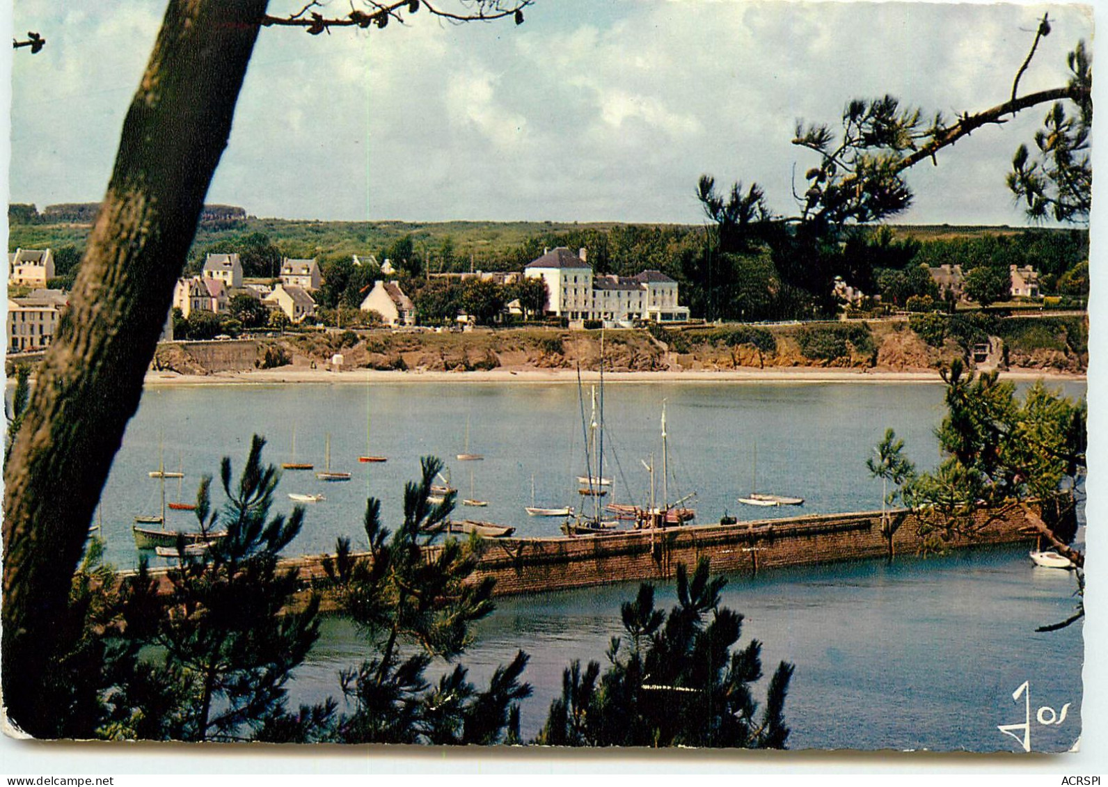 CROZON MORGAT La Digue Le Port Et L'Hotel De La Plage SS 1350 - Crozon