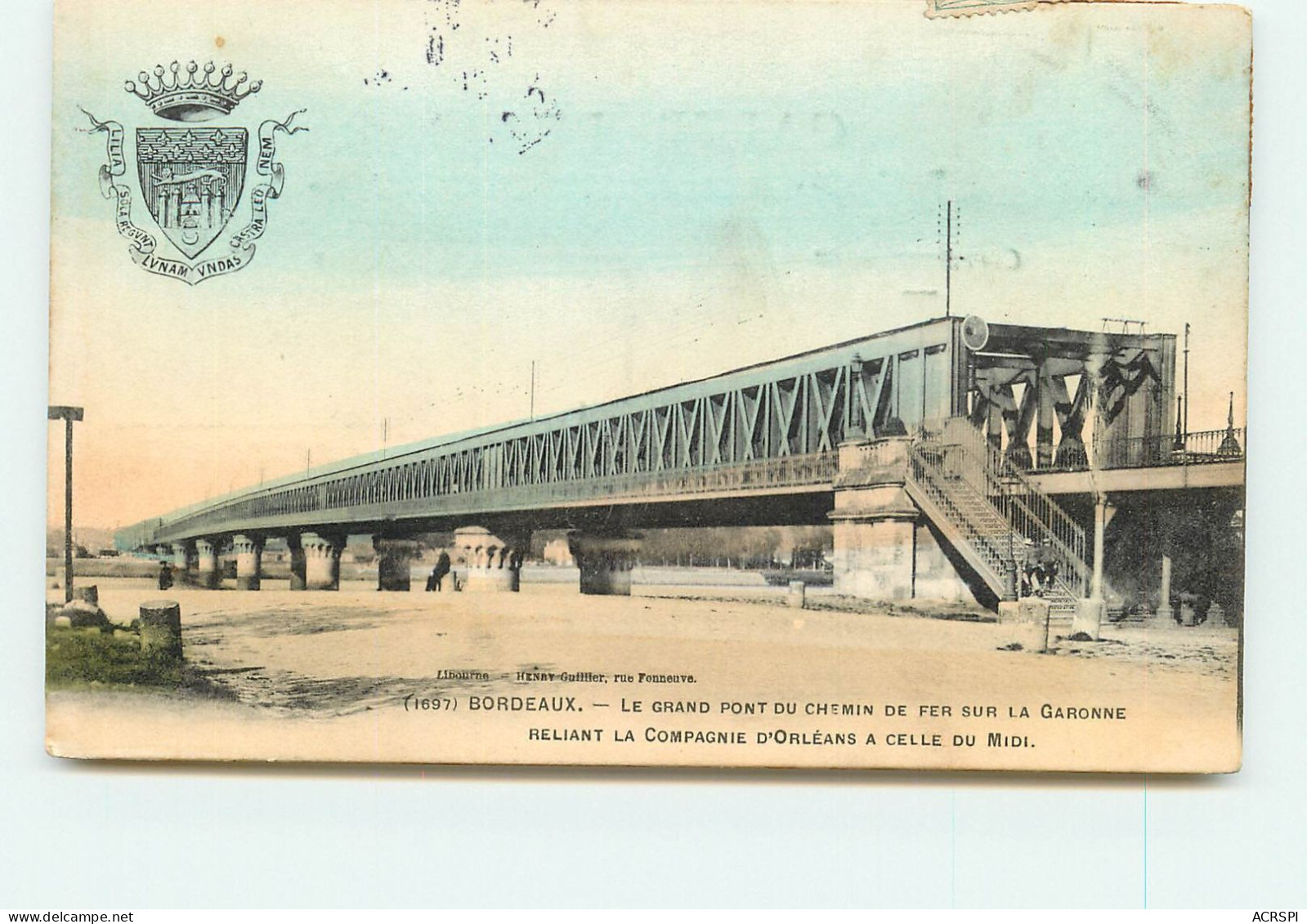 BORDEAUX Le Grand Pont Du Chemin De Fer  SS 1343 - Bordeaux