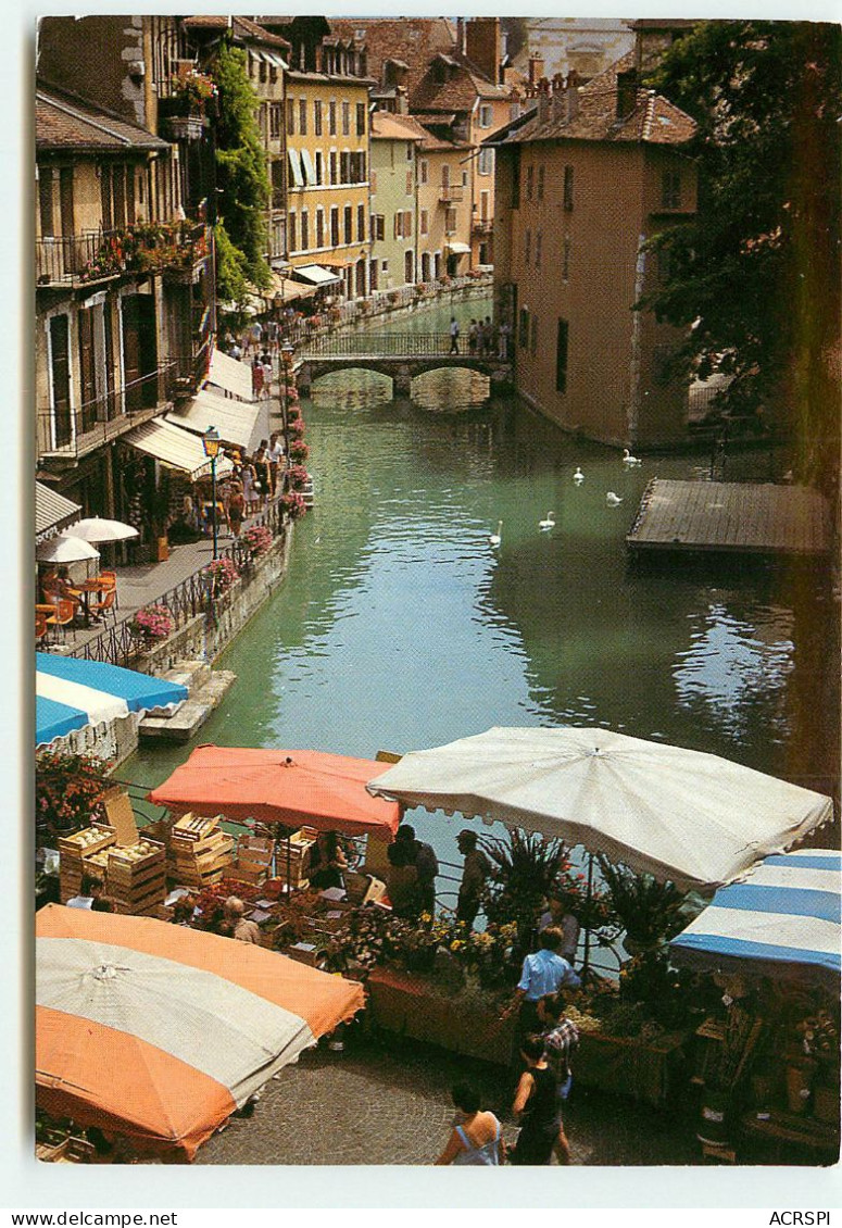 ANNECY Le Canal Du Thiou Un Jour De Marché  SS 1372 - Annecy-le-Vieux