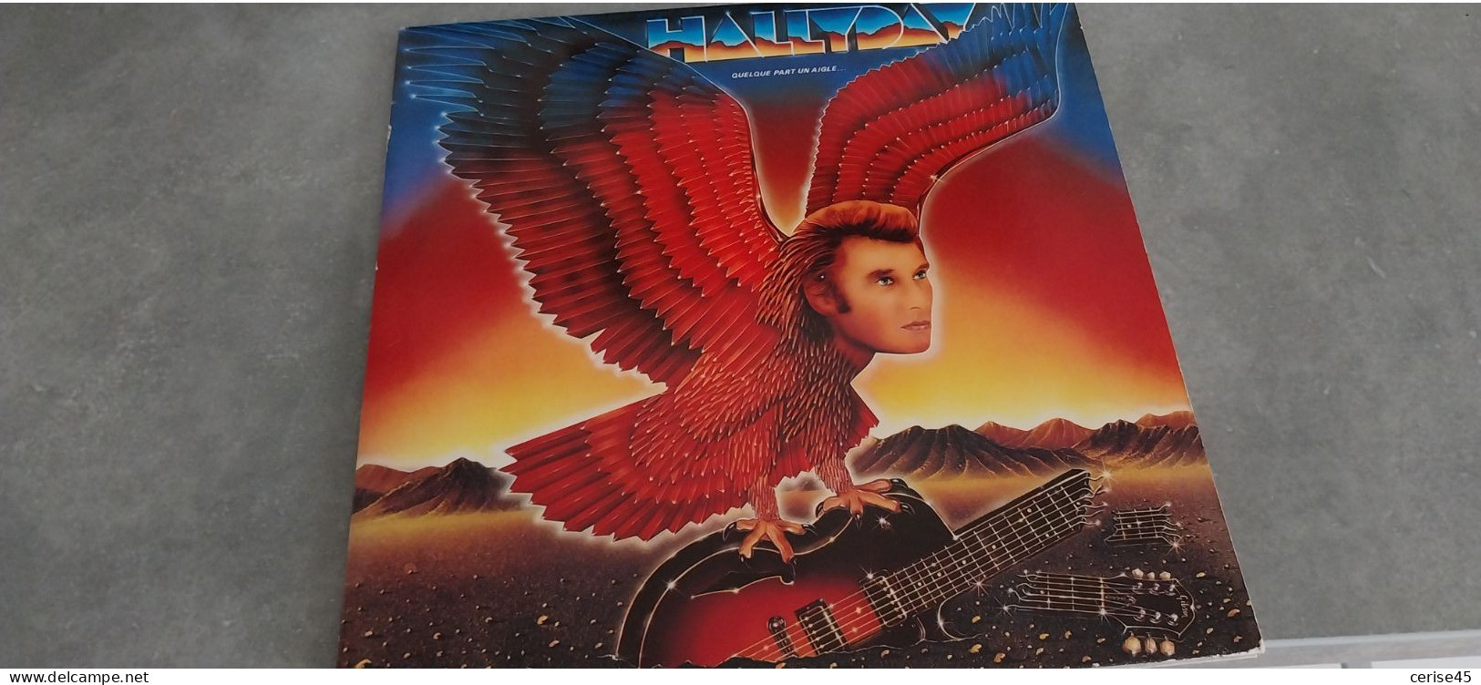 33Tours...Johnny Hallyday Quelque Part Un Aigle...9 Titres..1982 - Other - French Music