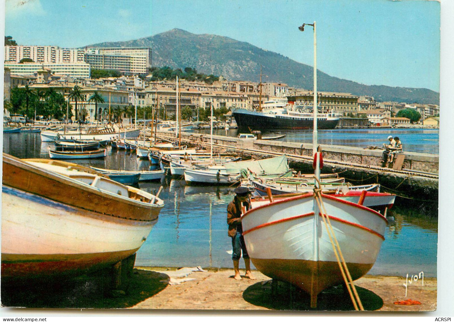 AJACCIO  Vue Générale Du Port SS 1354 - Ajaccio