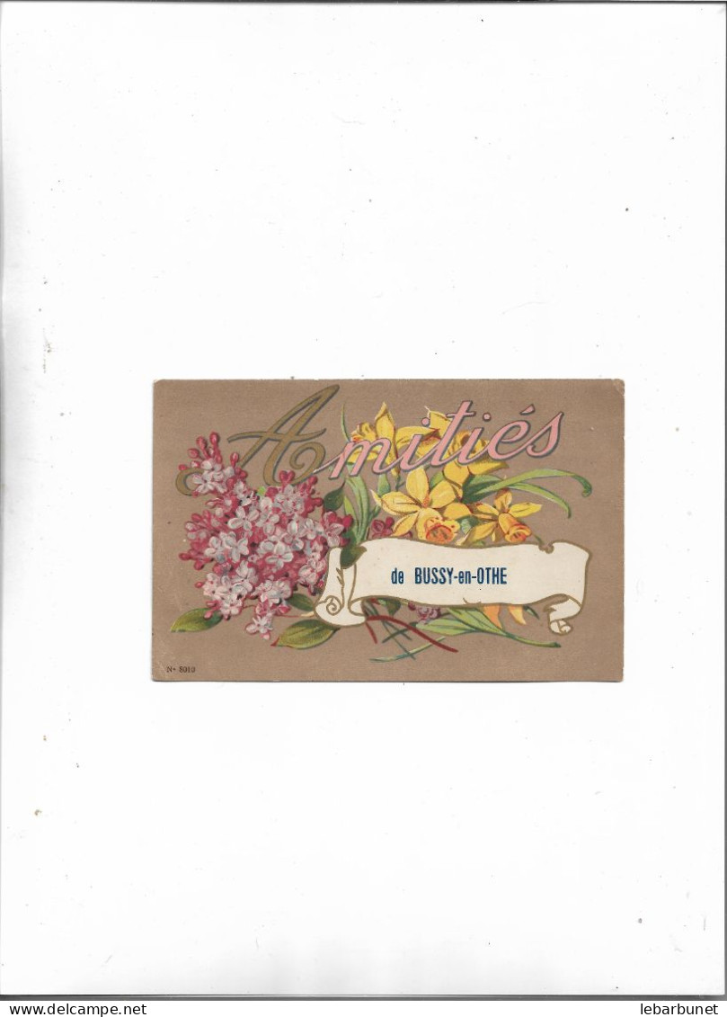 Carte Postale Ancienne Amitiés De Bussy En Othe - Autres & Non Classés