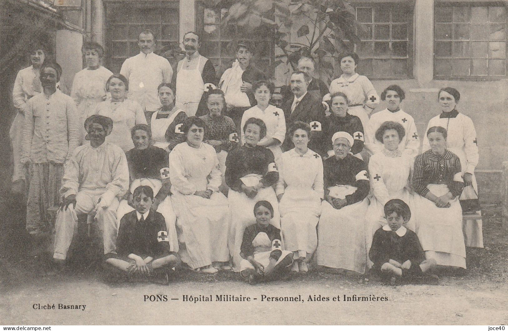 PONS - Hôpital Militaire, Personnel Aides Et Infirmières - Voyagée En 1915 - Sonstige & Ohne Zuordnung
