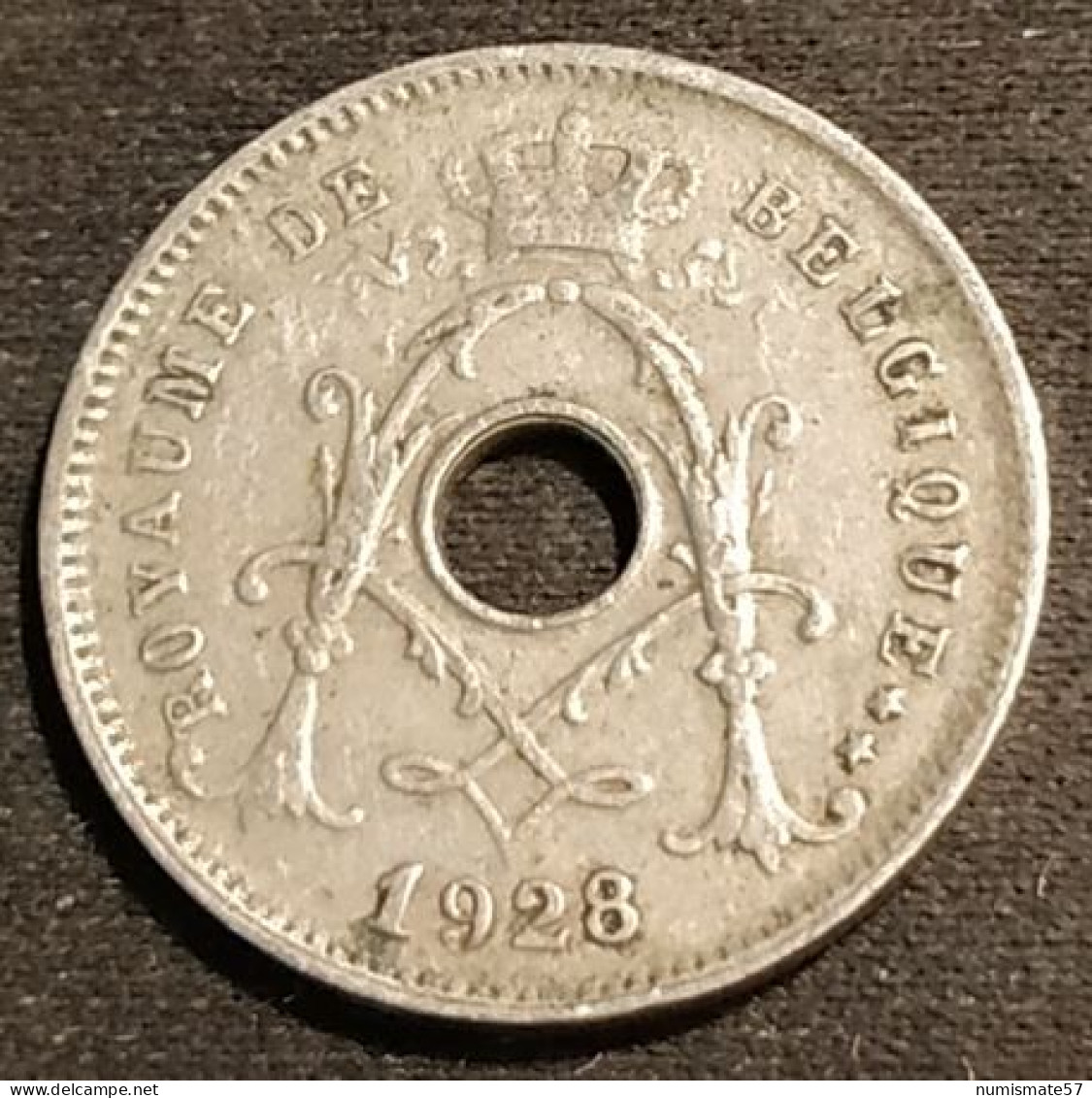 BELGIQUE - BELGIUM - 5 CENTIMES 1928 - Légende FR - Albert Ier - Type Michaux - KM 66 - 5 Cents