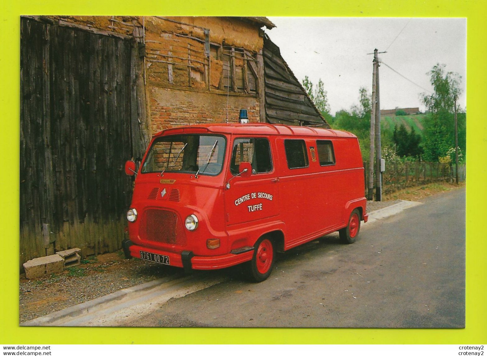 72 PREVELLES Pompiers Renault Estafette Du Centre De Secours Tuffé VOIR DOS - Other & Unclassified