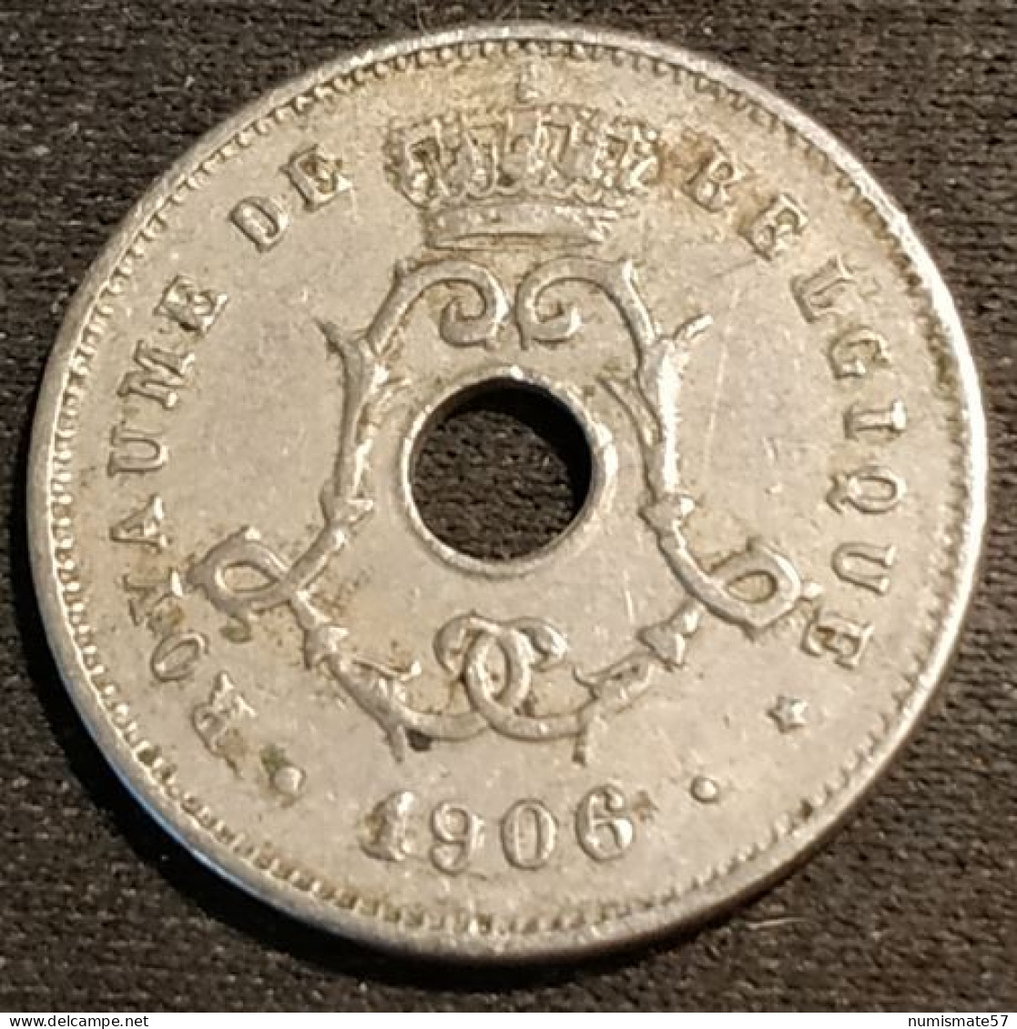 BELGIQUE - 5 CENTIMES 1906 - Léopold II - Type Michaux - Légende FR - KM 54 - 5 Centimes