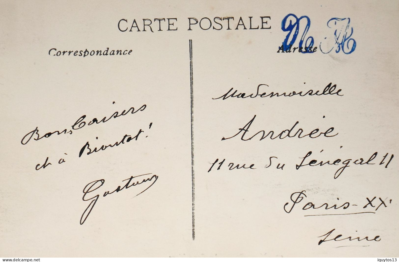 CPA . - [13] Bouches-du-Rhône > MARSEILLE La Cannebière - Belle Animation TRAMWAY - 1913 - TBE - Canebière, Centre Ville