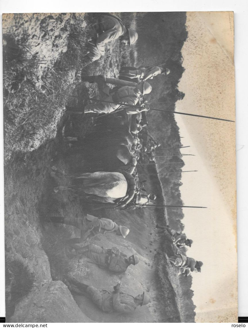 PHOTO AISNE 1918 La Cavalerie D'Entraine - Zonder Classificatie