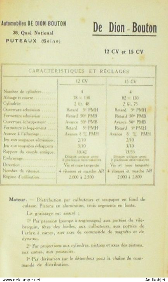 Kervoline Guide Du Garagiste 29 Marques De Constructeurs 1928 - 1901-1940