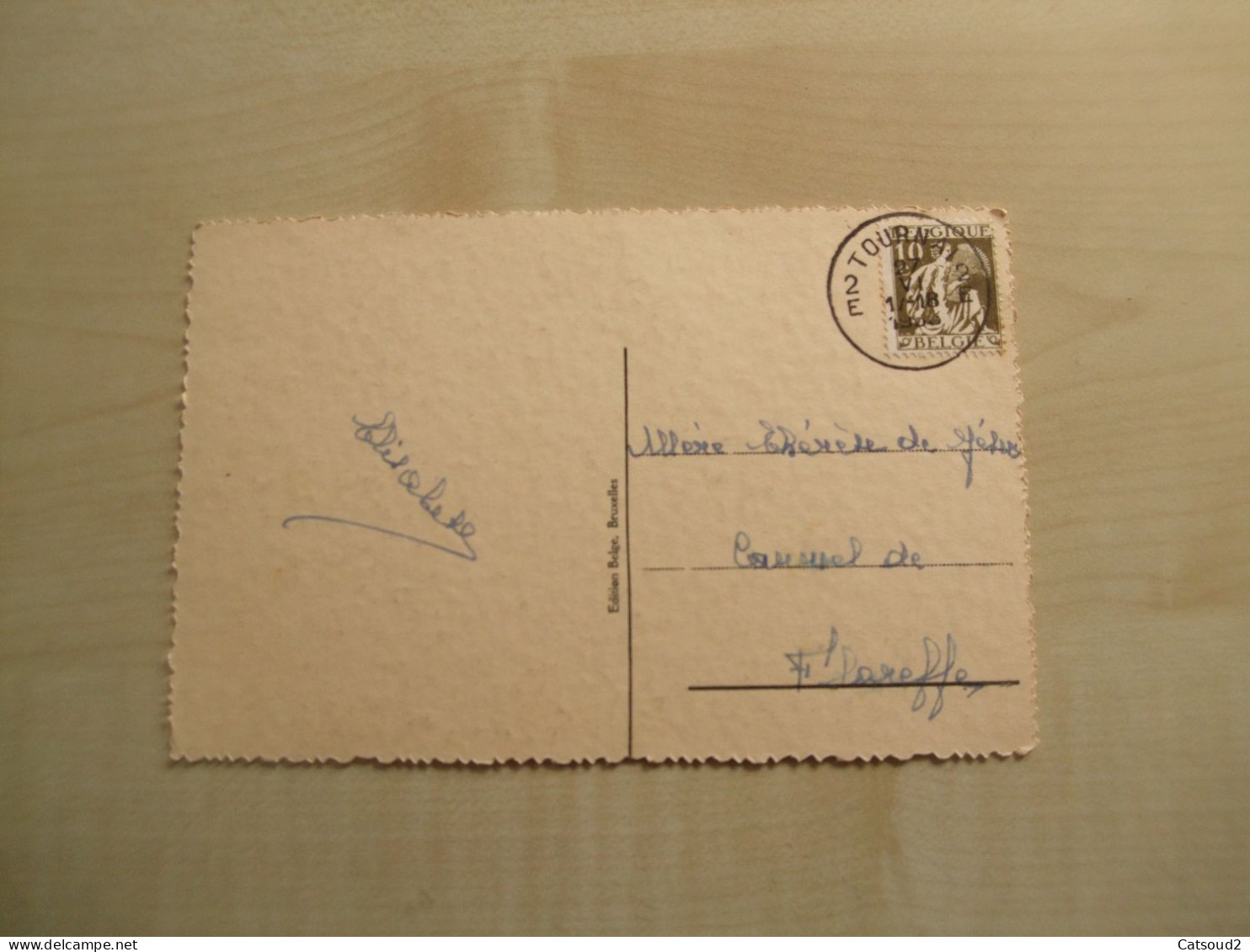 Carte Postale Ancienne TOURNAY La Rue Des Chapeliers - Doornik