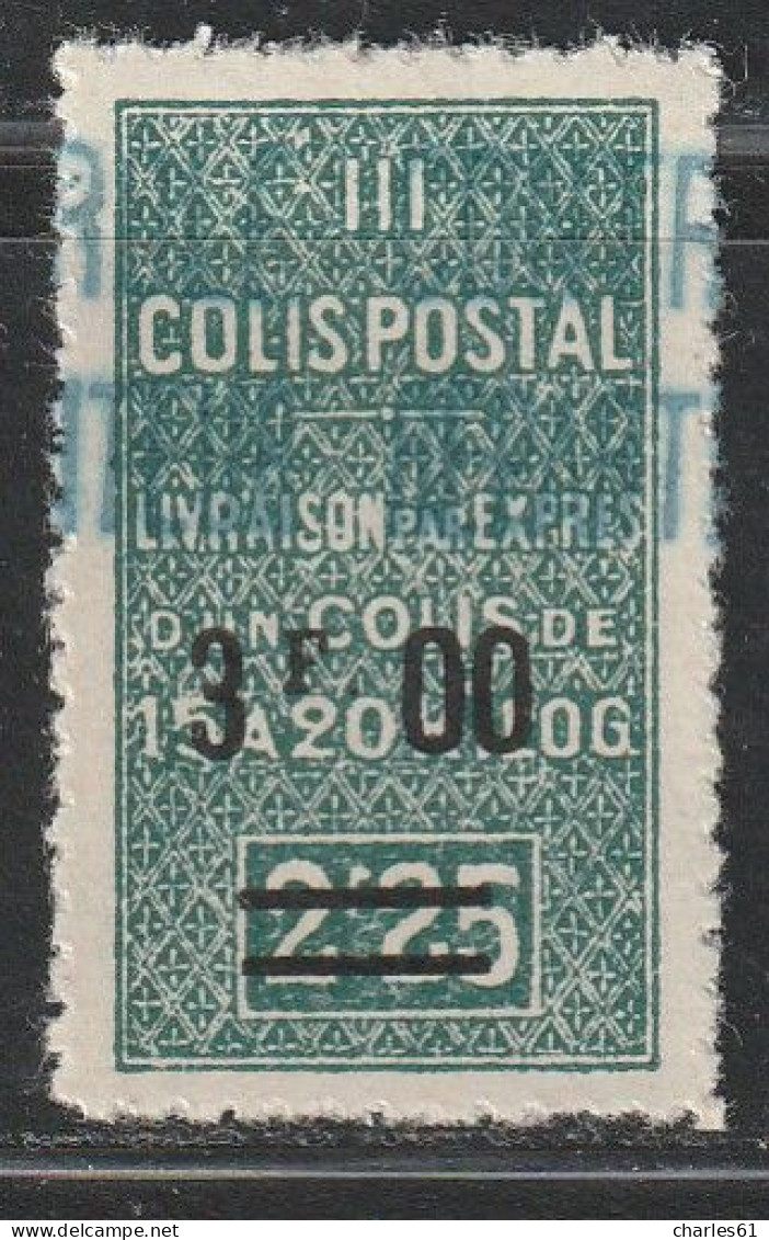 ALGERIE - COLIS POSTAUX - N°50 * (1937-38) 3f Sur 2f25 Vert - Pacchi Postali