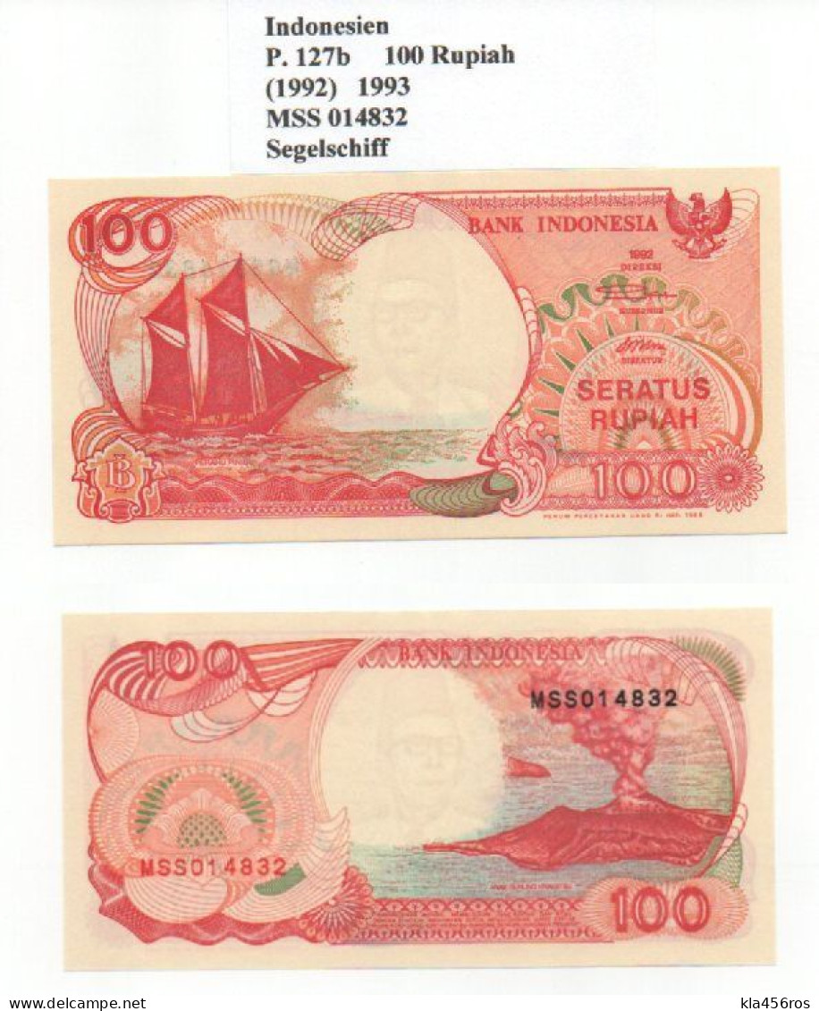 Indonesien  P.127b  100 Rupiah 1993 UNC - Indonesien